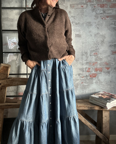 Alpha Short Cardigan Mole