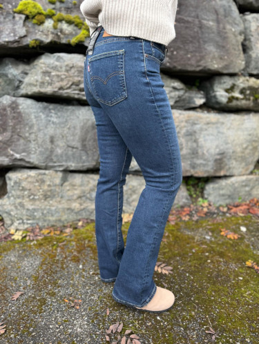 725 High Rise Bootcut Blue Swell