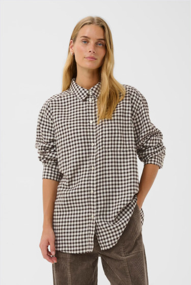 Samea Shirt Garnache Mini Check