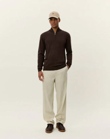 Greyson Half Zip Merino Knit Delicioso