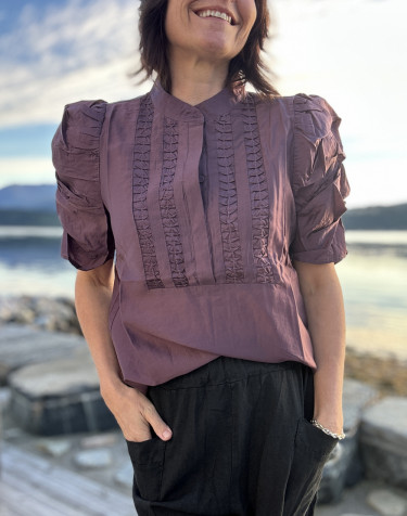 Annsofi Lull Blouse Plum