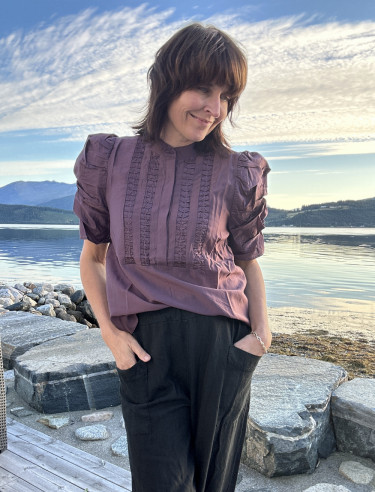 Annsofi Lull Blouse Plum