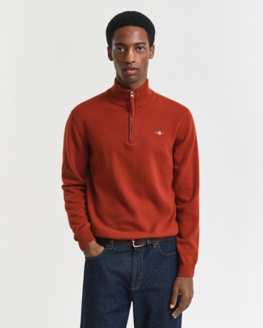 CTN/WO Half Zip Modern Rust