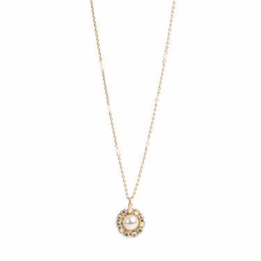 Look Back Necklace Gold Tone Damli