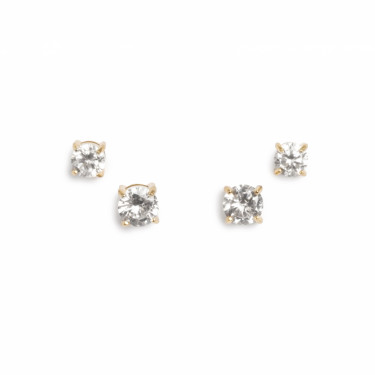 Perfect World Earrings Gold Tone Damli