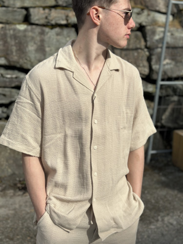 Relax Sal Shirt SS Resort Oatmeal