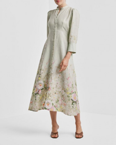 Linen Button-Down Dress Harmony