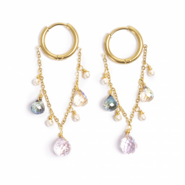Songbird Earrings Gold Tone Damli