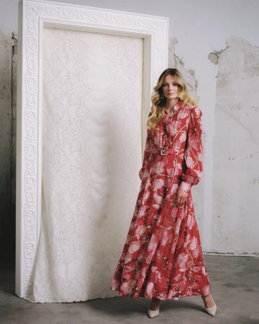 Viscose Belt Dress Amour