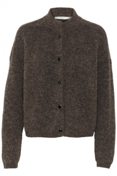 Alpha Short Cardigan Chestnut Melange