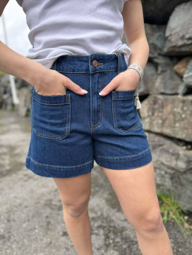 Nema Denim Shorts Medium Blue Denim