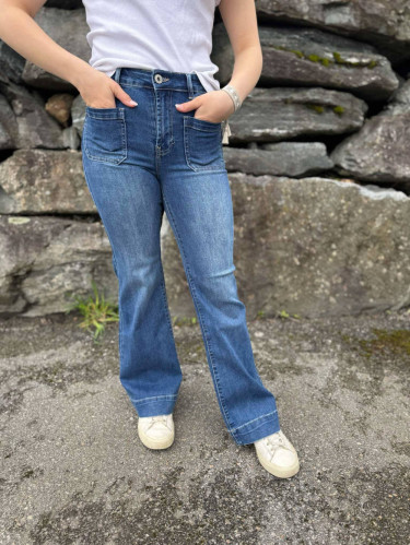 Annika Jeans Medium Jeansblue