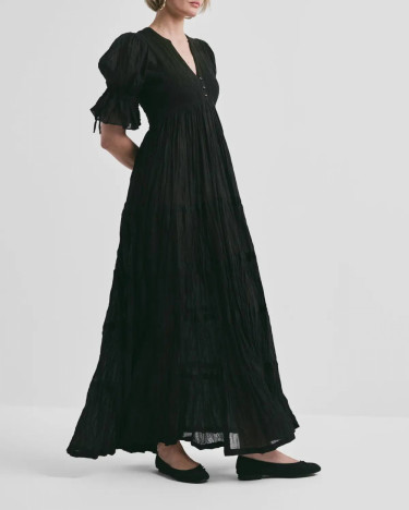 Bohemian Relaxed Dress Black