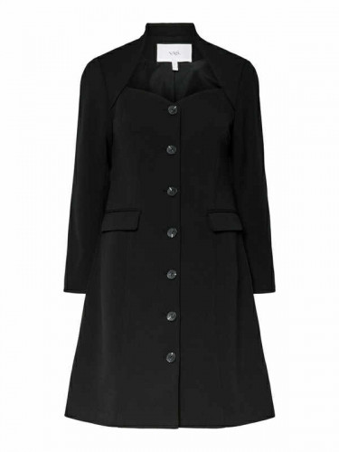 Favo LS Blazer Dress Black