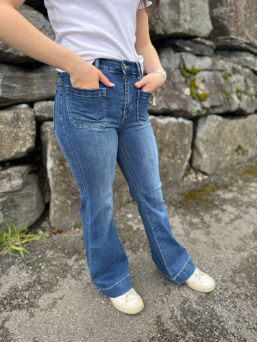 Annika Jeans Medium Jeansblue