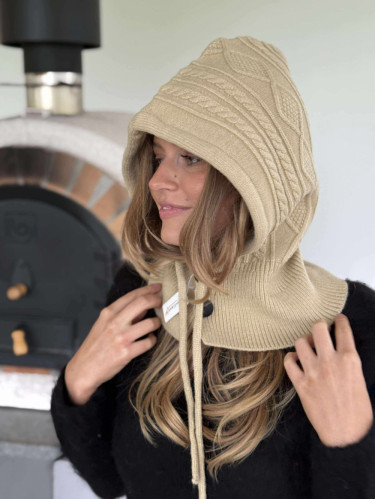 balaclava tube beige