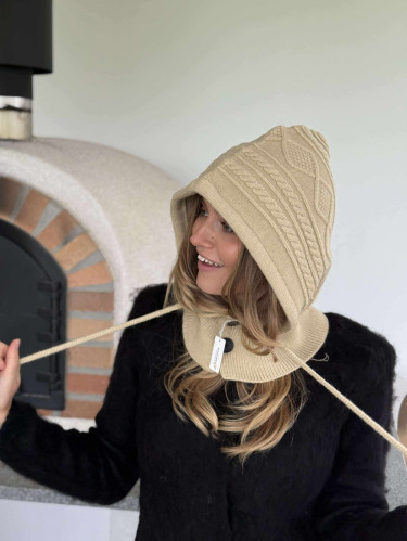 balaclava tube beige