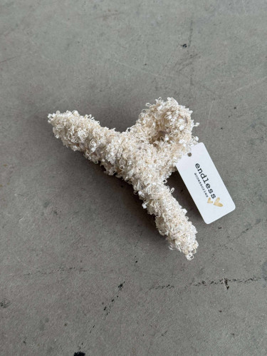 hårklype tweed beige