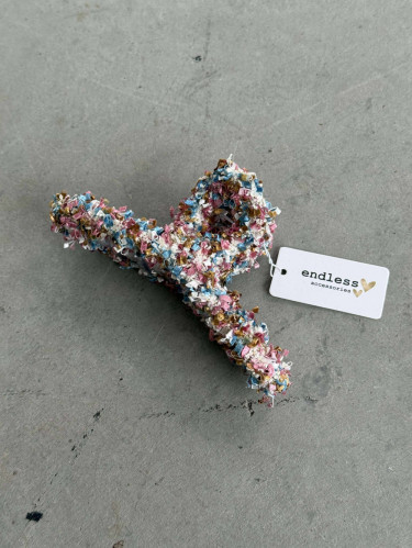 Hårklype tweed multi