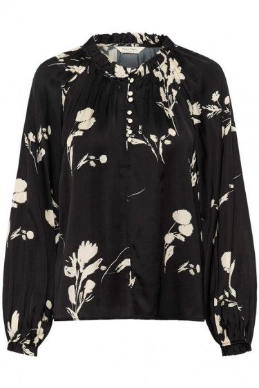 Venessa black shadow branch print