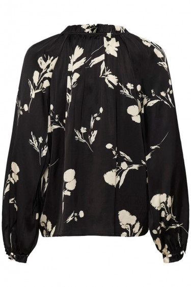 Venessa black shadow branch print