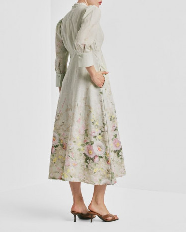 Linen Button-Down Dress Harmony