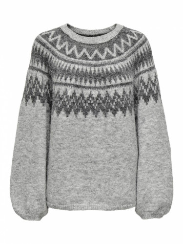 Reykja Knit Sweater Light Grey Melange