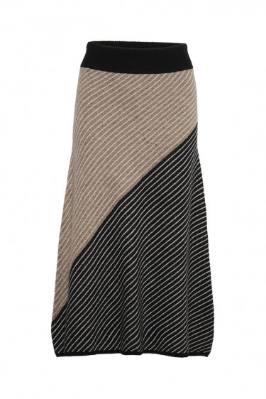Rancel Skirt Mocha Grey/Black