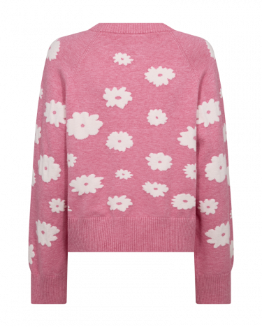 Alpi Pullover Wild Orchid Melange w Star Off-white
