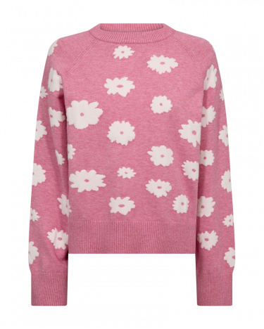 Alpi Pullover Wild Orchid Melange w Star Off-white