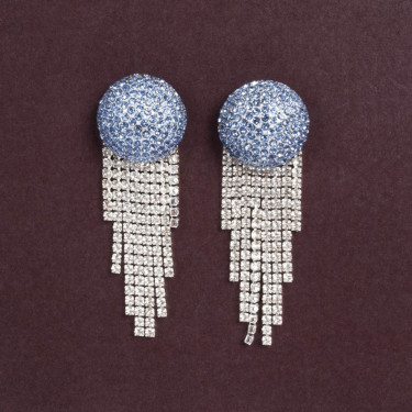 Earrings In The Club Silver Tone Damli