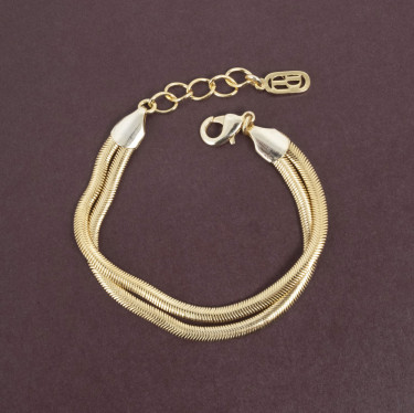 Bracelet Staying Alive Gold Tone Damli