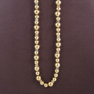 Necklace Motown Gold Tone Damli